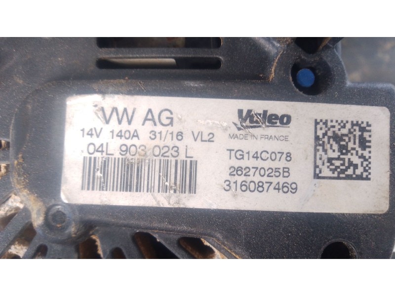 Recambio de alternador para seat ateca (kh7, khp) 1.6 tdi referencia OEM IAM   