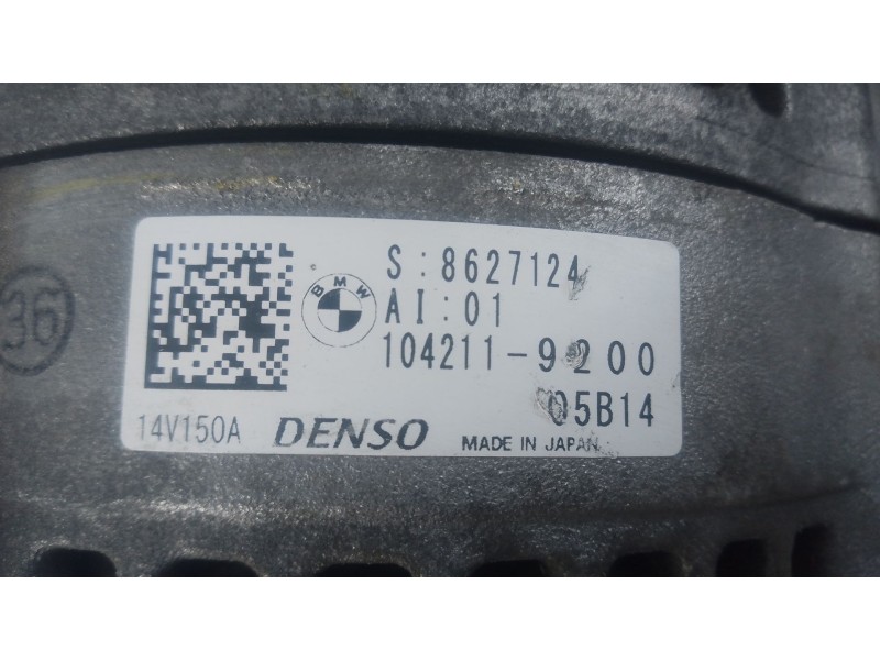 Recambio de alternador para bmw x1 (f48) sdrive 18 d referencia OEM IAM   