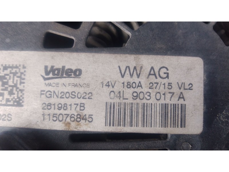 Recambio de alternador para audi a4 allroad b8 (8kh) 2.0 tdi quattro referencia OEM IAM   