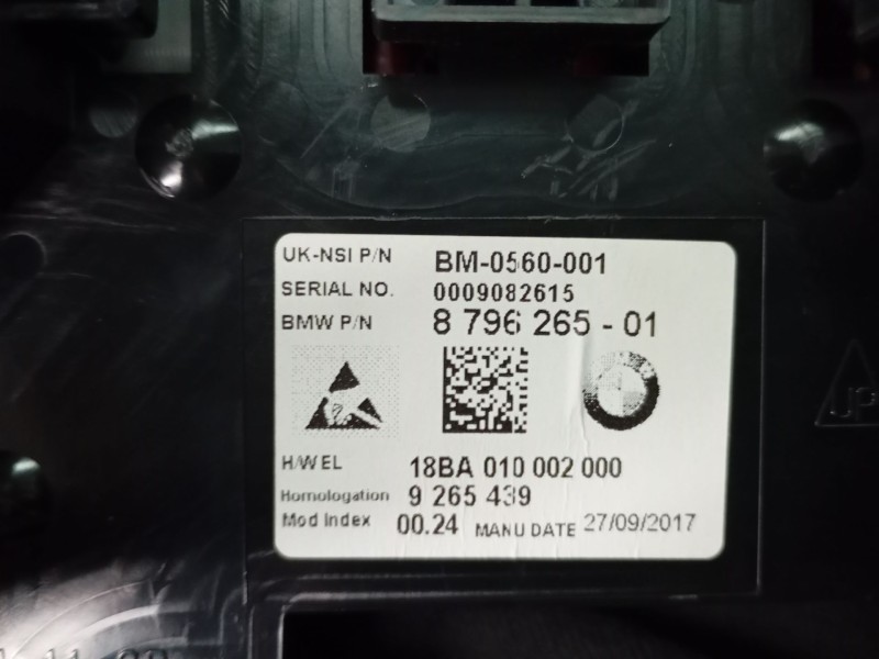 Recambio de cuadro instrumentos para mini mini (f56) one referencia OEM IAM 879626501  