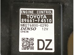 Recambio de centralita motor uce para toyota c-hr (_x1_) 1.8 hybrid (zyx10_, zyx11_) referencia OEM IAM 89661F4510 MB2768000290  2