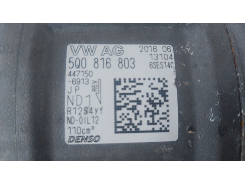 Recambio de compresor aire acondicionado para seat ateca (kh7, khp) 1.6 tdi referencia OEM IAM   
