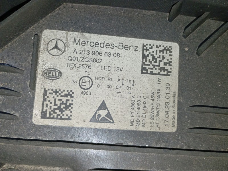 Recambio de faro izquierdo xenon para mercedes-benz clase e t-model (s213) e 300 de 4-matic (213.211) referencia OEM IAM   