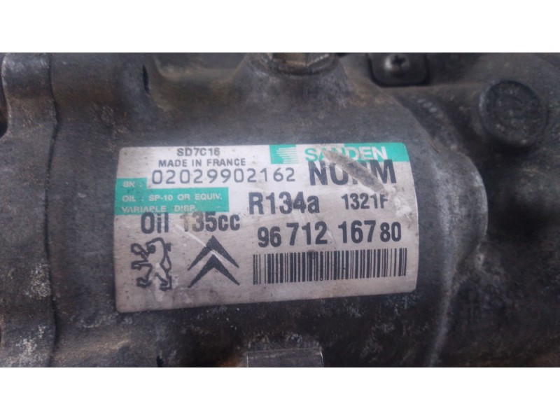 Recambio de compresor aire acondicionado para peugeot 5008 (0u_, 0e_) 1.6 hdi referencia OEM IAM   