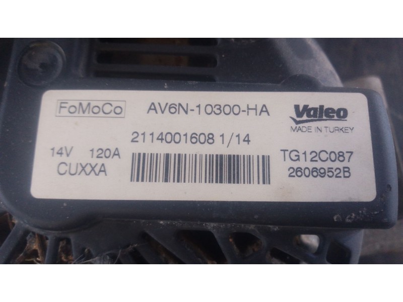 Recambio de alternador para ford fiesta vi (cb1, ccn) 1.25 referencia OEM IAM   
