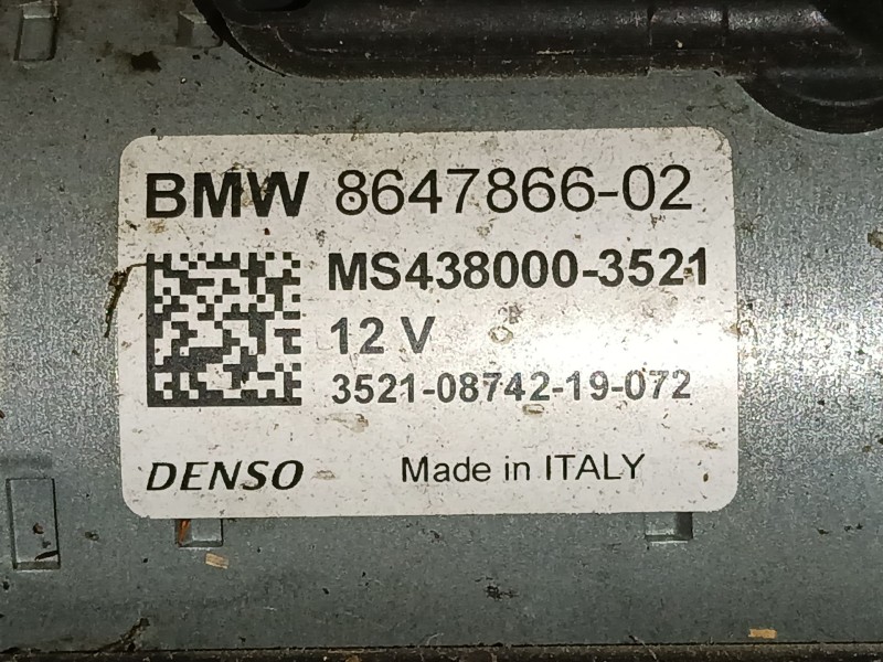 Recambio de motor arranque para mini mini (f55) cooper referencia OEM IAM 8647866  