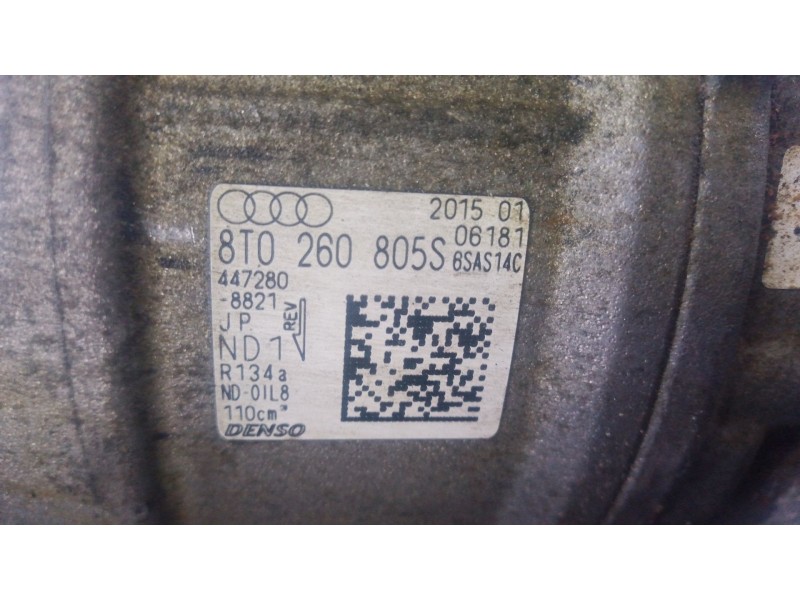 Recambio de compresor aire acondicionado para audi q5 (8rb) 2.0 tdi quattro referencia OEM IAM 8T0260805S  
