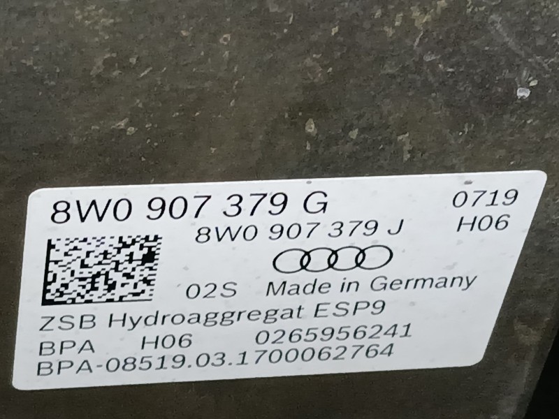 Recambio de abs para audi a4 b9 (8w2, 8wc) 2.0 tdi referencia OEM IAM 8WO907379G 8WO907379J 