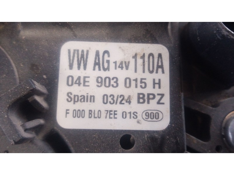 Recambio de alternador para volkswagen t-cross (c11, d31) 1.0 tsi referencia OEM IAM   