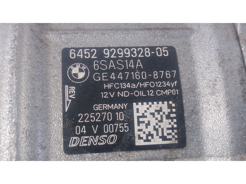 Recambio de compresor aire acondicionado para bmw 3 (f30, f80) 318 i referencia OEM IAM   