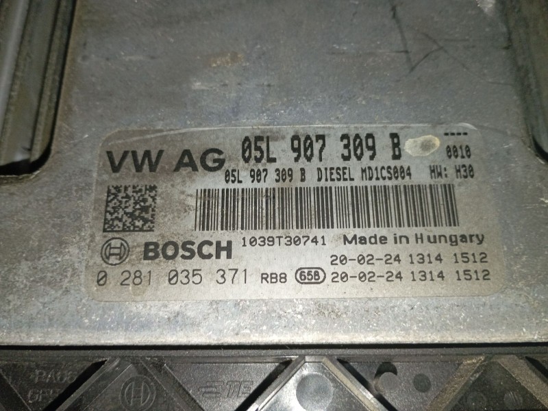 Recambio de centralita motor uce para volkswagen passat b8 (3g2, cb2) 2.0 tdi referencia OEM IAM 05L907309B 0281035371 