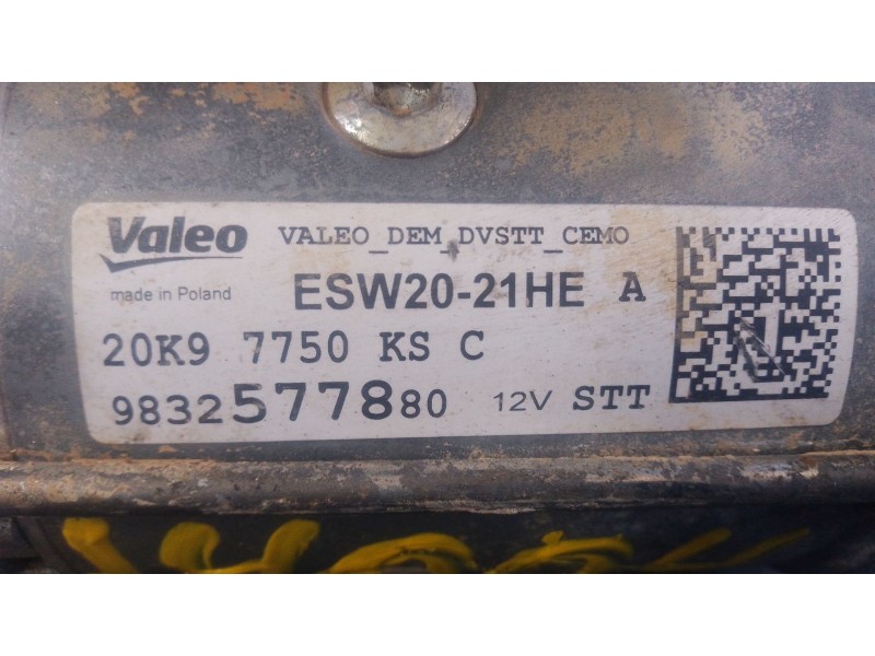 Recambio de motor arranque para peugeot 208 ii (ub_, up_, uw_, uj_) 1.5 bluehdi 100 referencia OEM IAM   