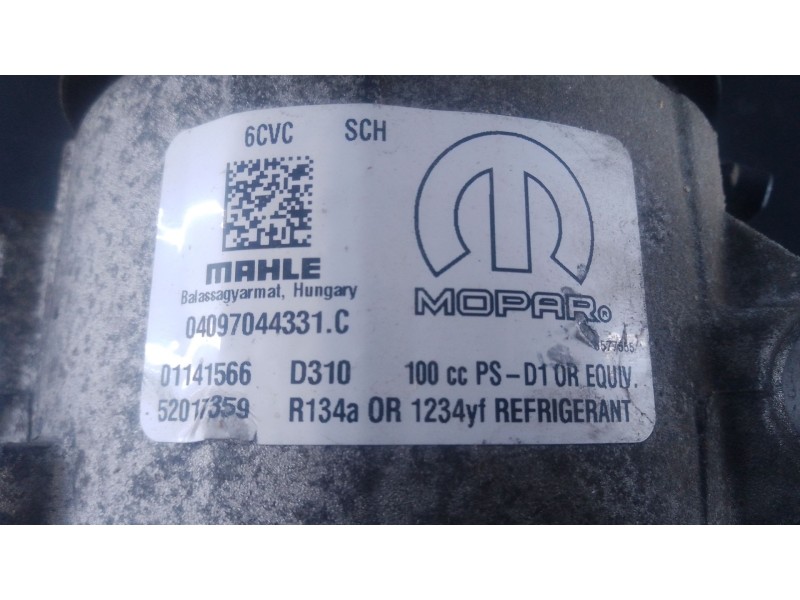 Recambio de compresor aire acondicionado para fiat tipo hatchback (356_, 357_) 1.3 d (356hxh1a) referencia OEM IAM 52017359 0114
