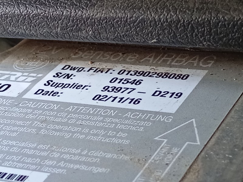 Recambio de centralita airbag para fiat ducato furgoneta (250_) 130 multijet 2,3 d referencia OEM IAM 01390298080  