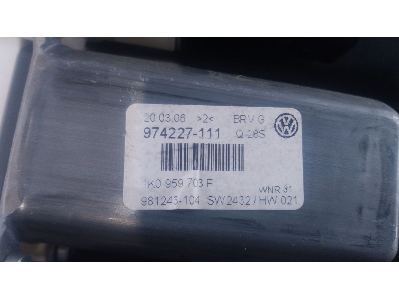 Recambio de elevalunas trasero izquierdo para volkswagen passat b6 (3c2) 1.9 tdi referencia OEM IAM   