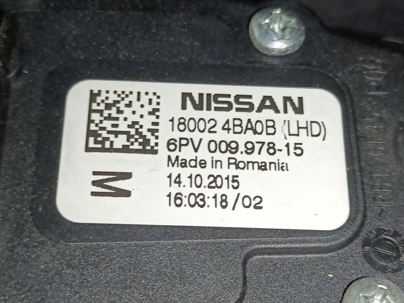 Recambio de pedal acelerador para nissan qashqai ii (j11, j11_) 1.6 dci referencia OEM IAM 180024BA0B 6PV00997815 