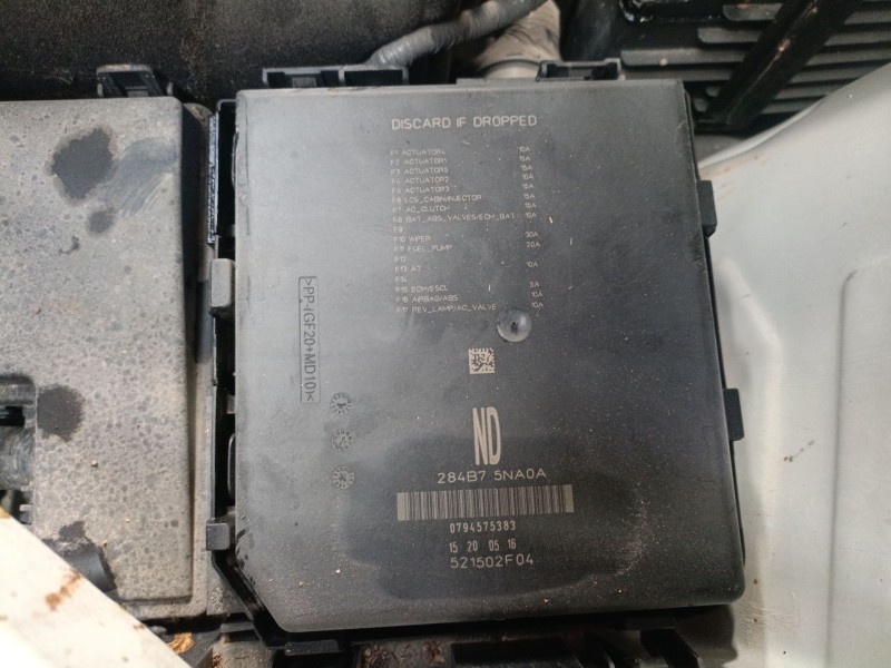 Recambio de caja reles / fusibles para nissan qashqai ii (j11, j11_) 1.5 dci referencia OEM IAM 284B75NA0A  