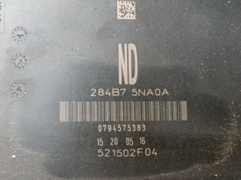 Recambio de caja reles / fusibles para nissan qashqai ii (j11, j11_) 1.5 dci referencia OEM IAM 284B75NA0A  