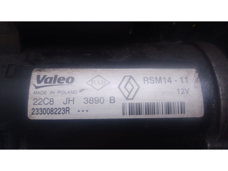 Recambio de motor arranque para renault clio iv (bh_) 1.5 dci 90 referencia OEM IAM   