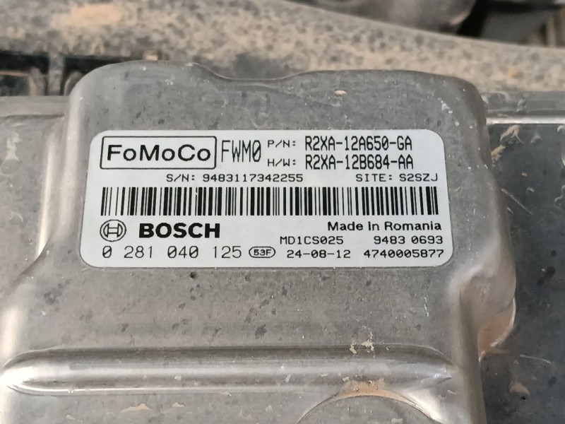 Recambio de centralita motor uce para ford transit courier referencia OEM IAM R2XA12A650GA 0281040125 