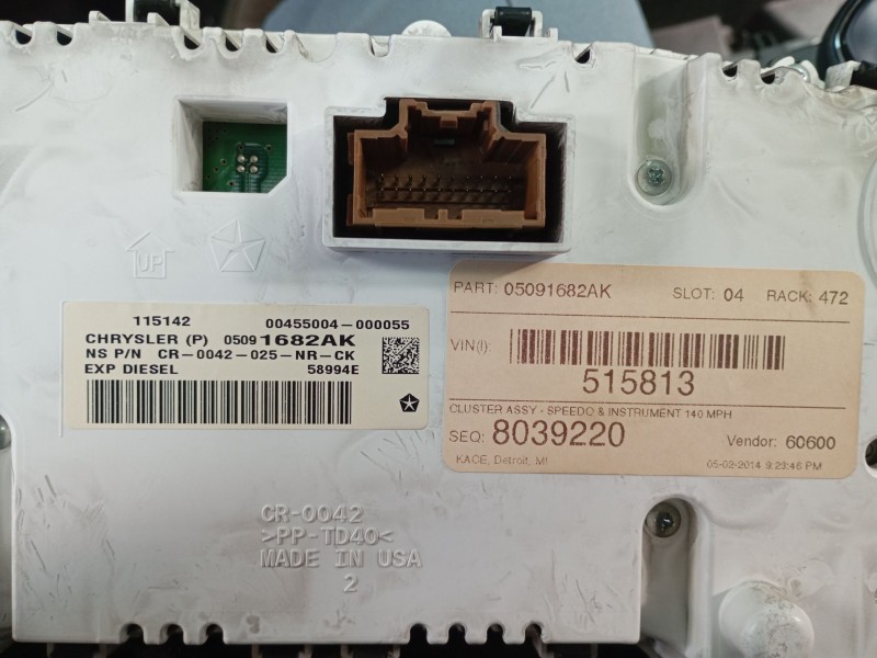Recambio de cuadro instrumentos para jeep grand cherokee iv (wk, wk2) 3.0 crd v6 4x4 referencia OEM IAM   