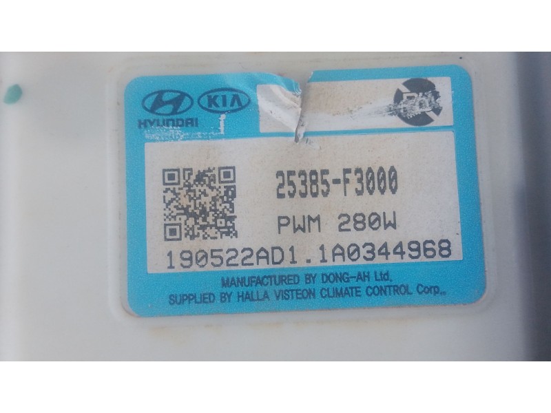 Recambio de electroventilador para hyundai i30 (pde, pd, pden) 1.0 t-gdi referencia OEM IAM   