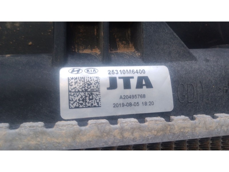 Recambio de radiador agua para hyundai i30 (pde, pd, pden) 1.0 t-gdi referencia OEM IAM   