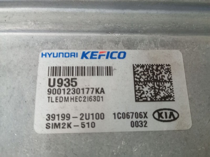 Recambio de centralita motor uce para kia sportage iv (ql, qle) 1.6 crdi referencia OEM IAM 391992U100  