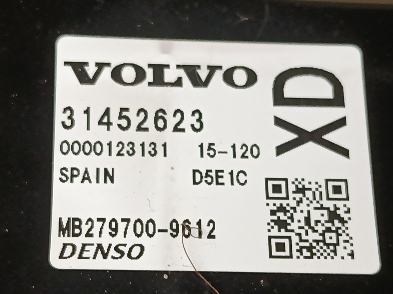 Recambio de centralita motor uce para volvo v40 cross country (526) d3 referencia OEM IAM 31452623 MB2797009612 