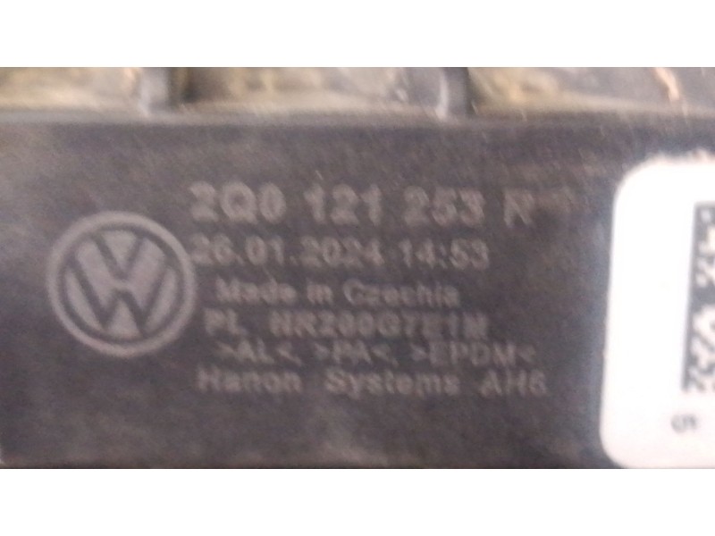 Recambio de radiador agua para skoda kamiq (nw4) 1.0 tsi referencia OEM IAM   P2-B6-33