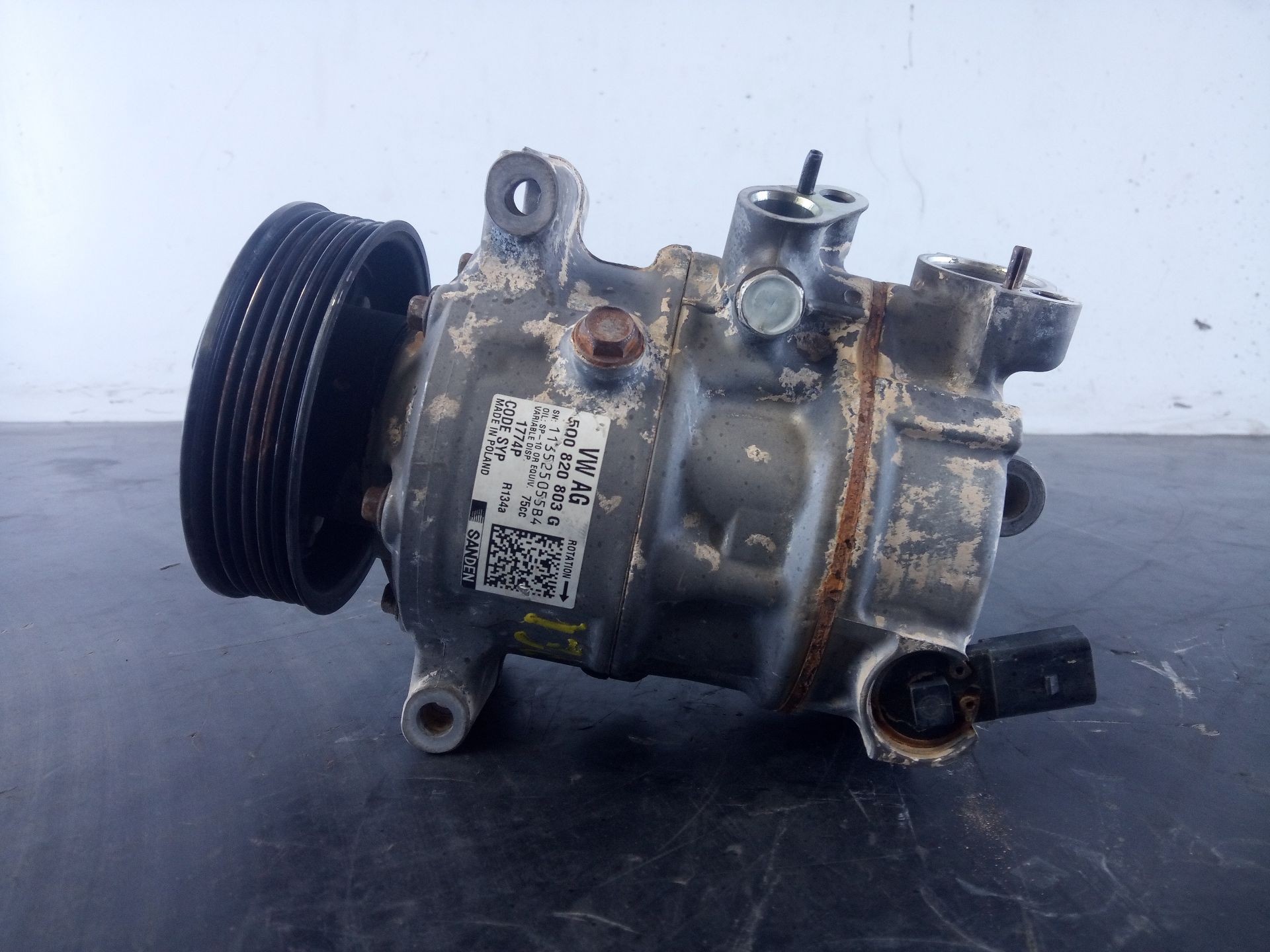 COMPRESOR AIRE ACONDICIONADO SKODA FABIA 5Q0820803G / P3-A1-28-1 / 113525055B4 5Q0820803GP3A1281113525055B4 - Vista 3
