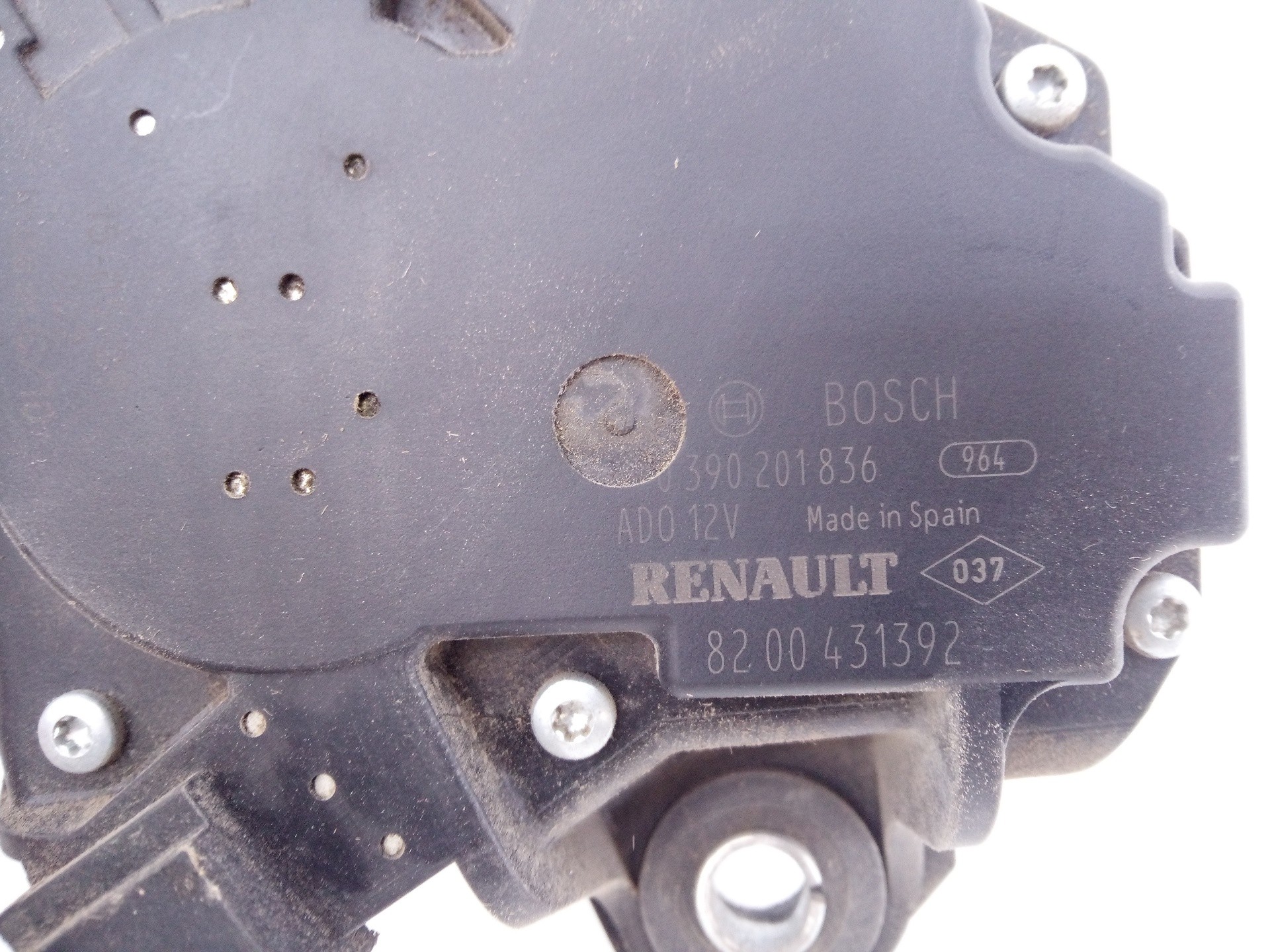 MOTOR LIMPIA TRASERO RENAULT KANGOO 8200431392 / E1-A1-27-2 / 0390201836 8200431392E1A12720390201836 - Vista 3