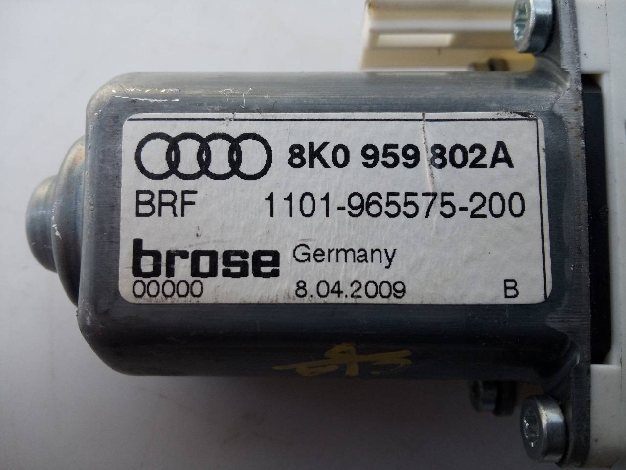 MOTOR ELEVALUNAS DELANTERO DERECHO AUDI A4 BER. (B8) 8K0959802A / E1-A5-39-2 8K0959802AE1A5392 - Vista 3
