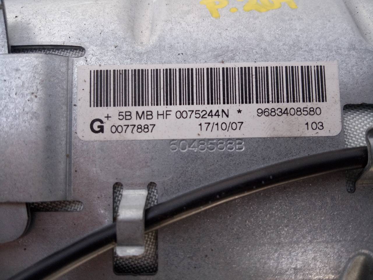 AIRBAG DELANTERO DERECHO PEUGEOT 207 9683408580 / E1-A4-39-1 9683408580E1A4391 - Vista 3