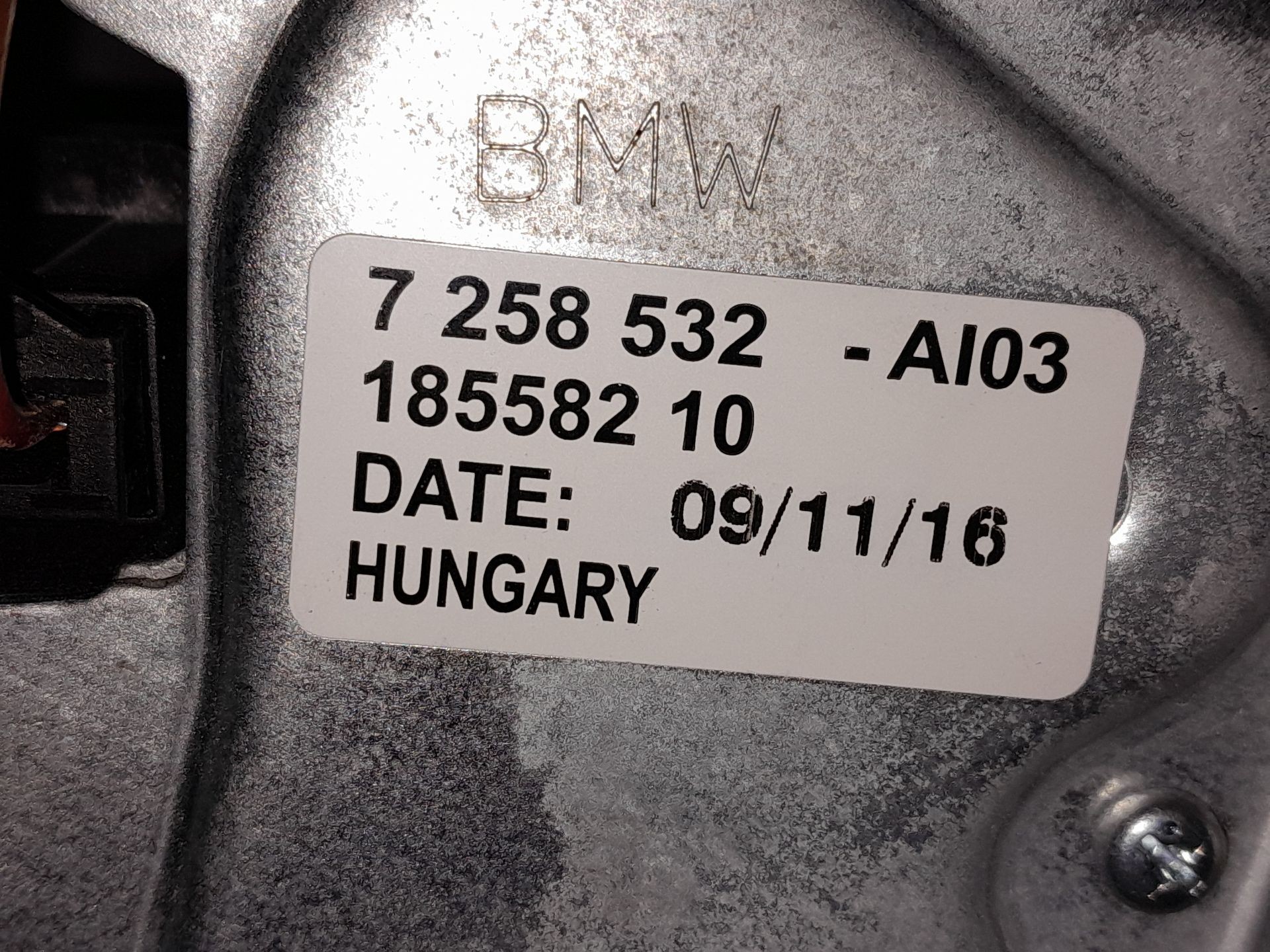 MOTOR LIMPIA TRASERO BMW 1 (F20) 7258532 / 18558210 725853218558210 - Vista 2