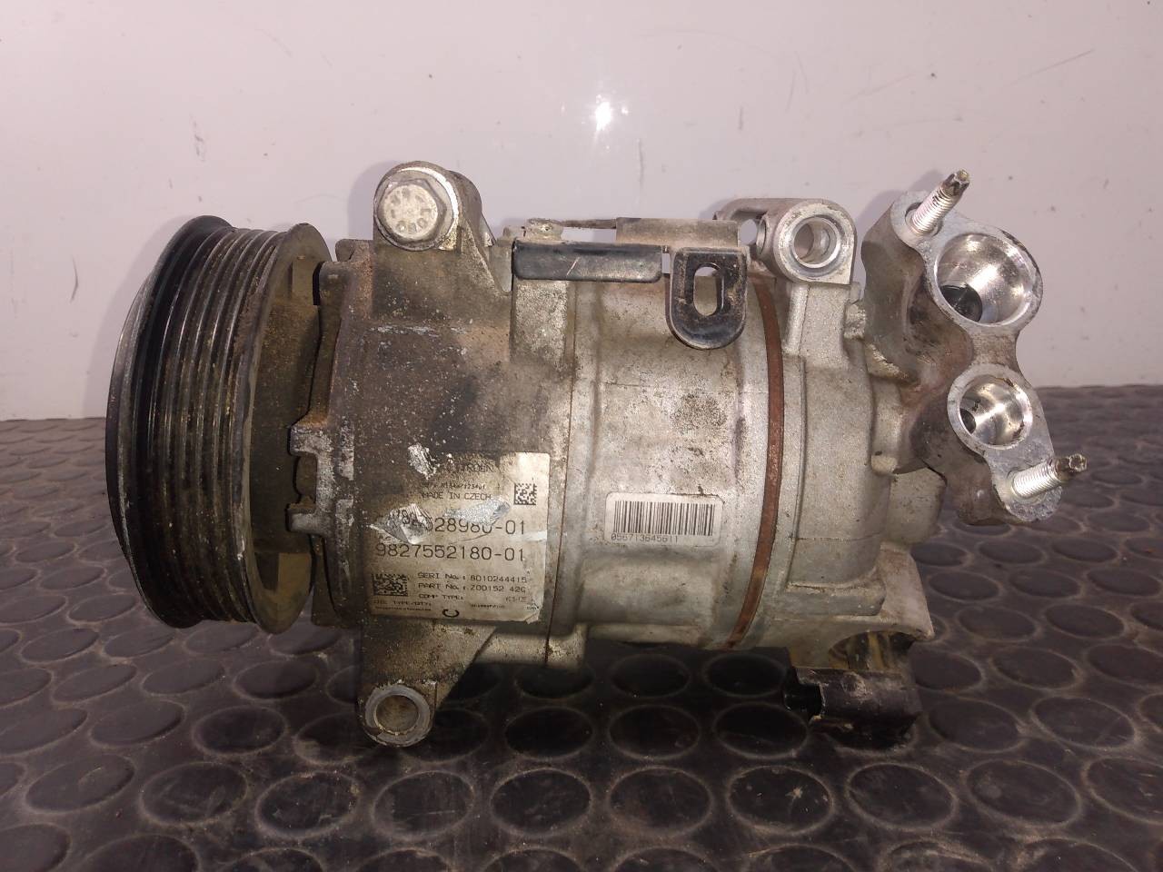 COMPRESOR AIRE ACONDICIONADO PEUGEOT 308 9827552180 / P3-B2-18-2 / 9827258980 9827552180P3B21829827258980