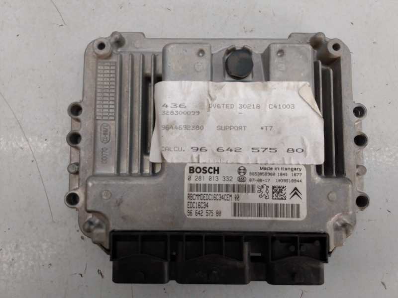 CENTRALITA MOTOR UCE PEUGEOT 308 0281013332 / E3-B2-50-3 / 9664257580 0281013332E3B25039664257580 - Vista 3