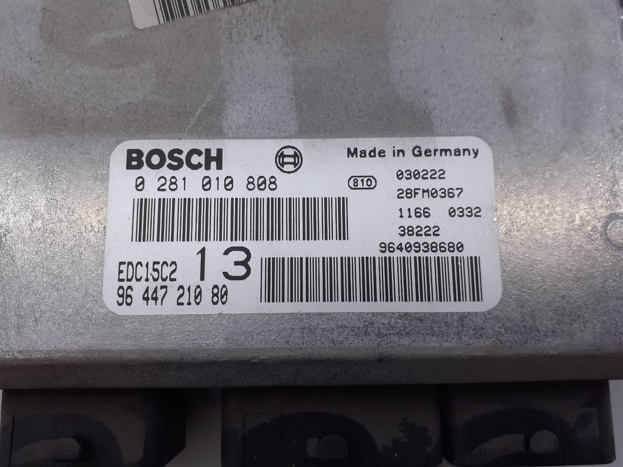 CENTRALITA MOTOR UCE CITROËN C5 BERLINA 9644721080 / E3-B2-49-1 / 0281010808 9644721080E3B24910281010808 - Vista 3