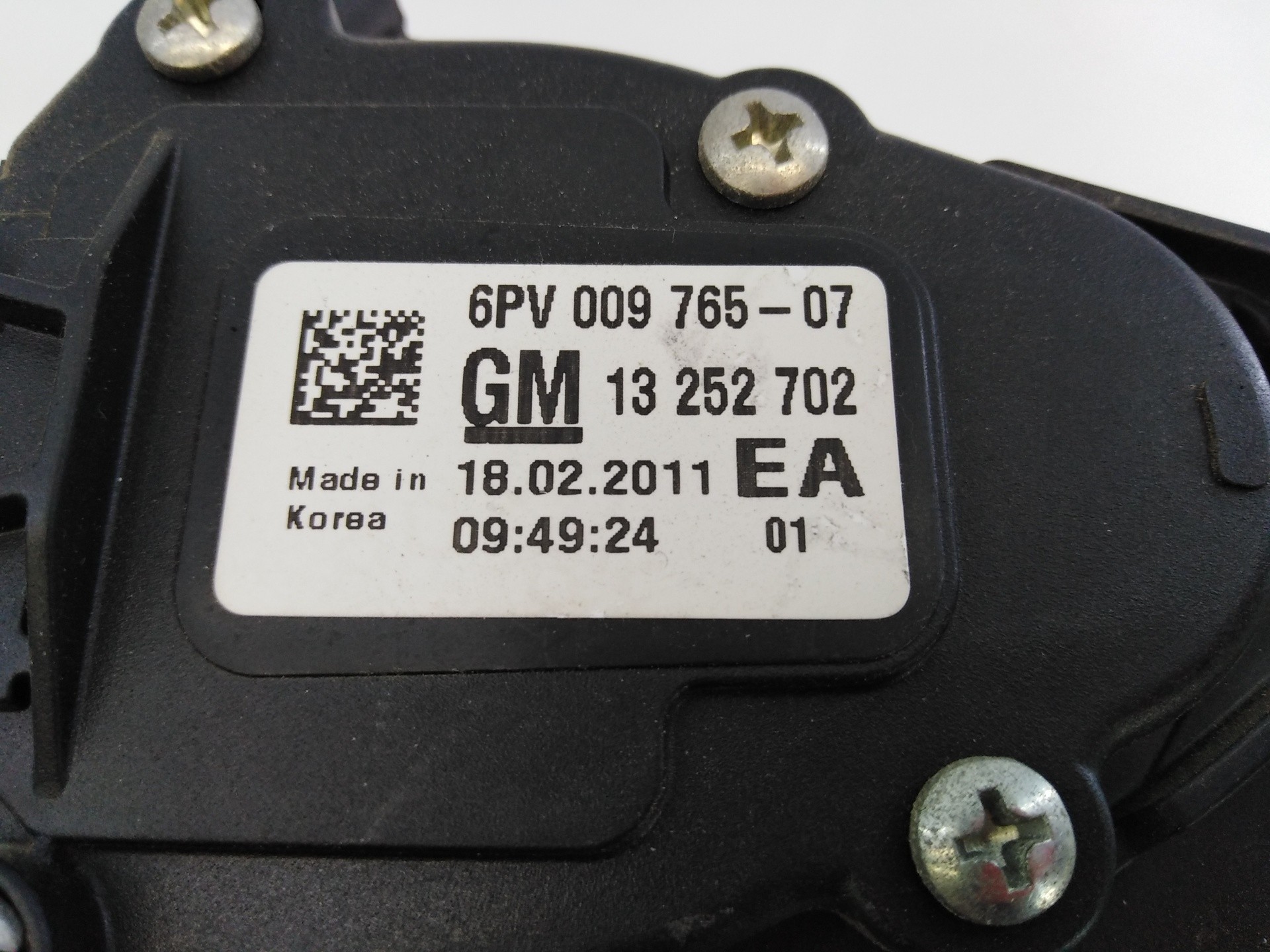 PEDAL ACELERADOR CHEVROLET CRUZE 13252702 / E3-A5-14-3 / 6PV00976507 13252702E3A51436PV00976507 - Vista 3