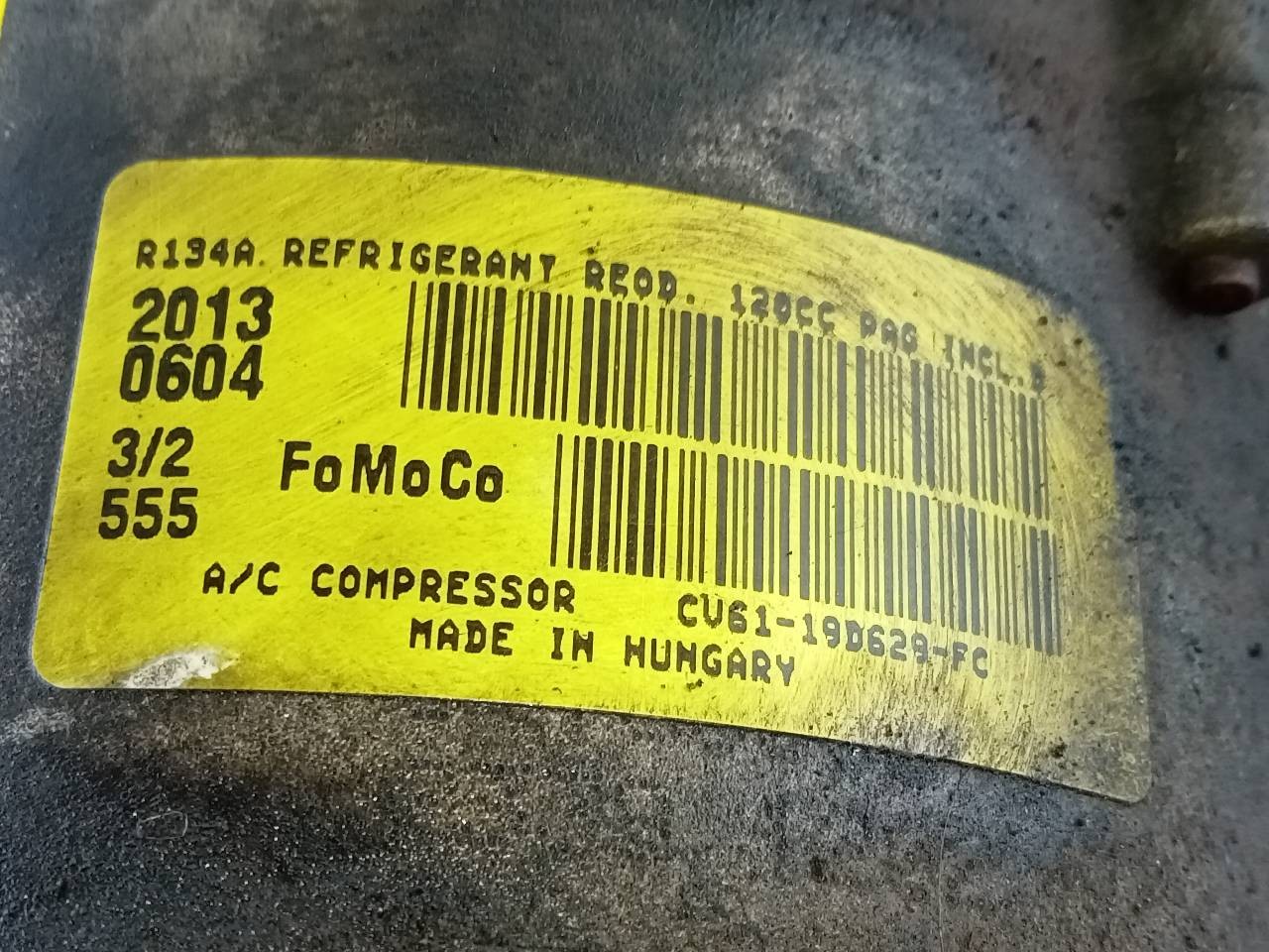 COMPRESOR AIRE ACONDICIONADO FORD FOCUS LIM. (CB8) CV6119D629FC / P3-B2-19-4 CV6119D629FCP3B2194 - Vista 2