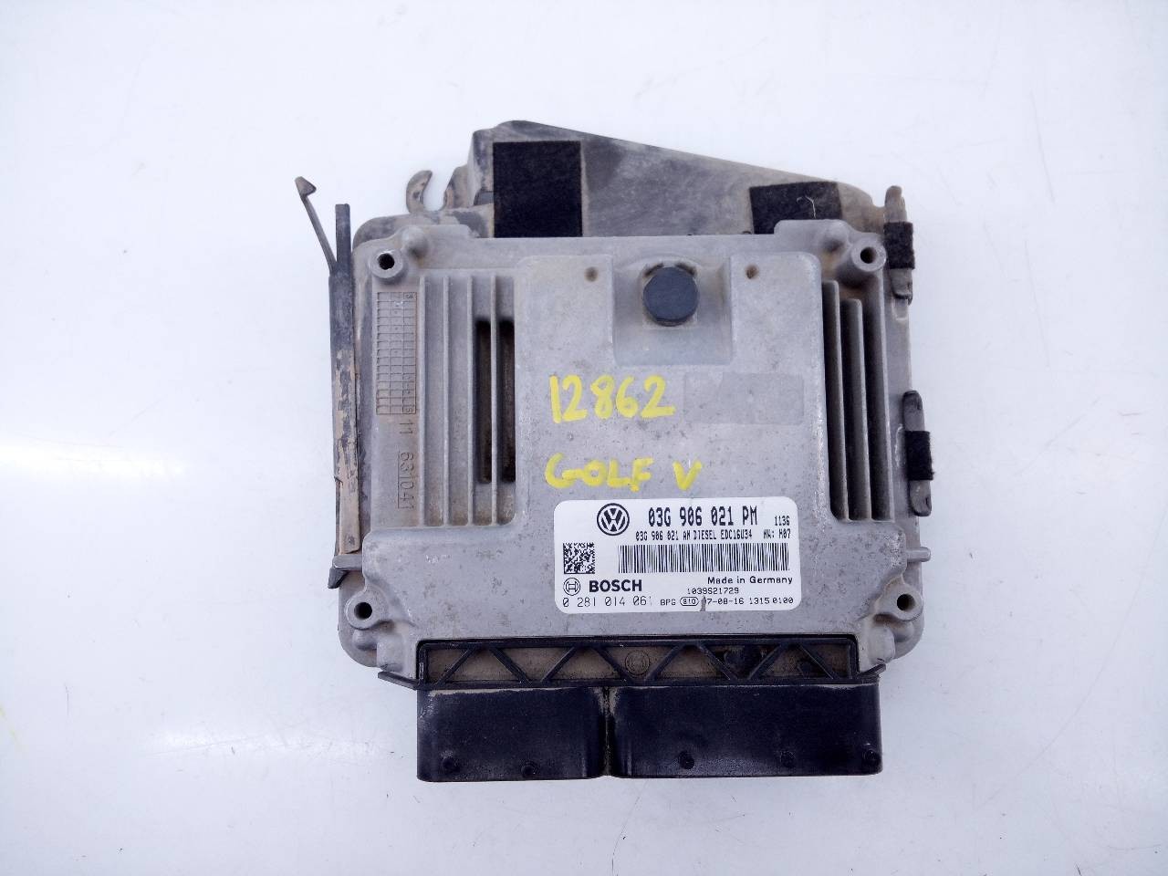 CENTRALITA MOTOR UCE VOLKSWAGEN GOLF V BERLINA (1K1) 03G906021PM / E2-A1-33-3 / 0281014061 03G906021PME2A13330281014061