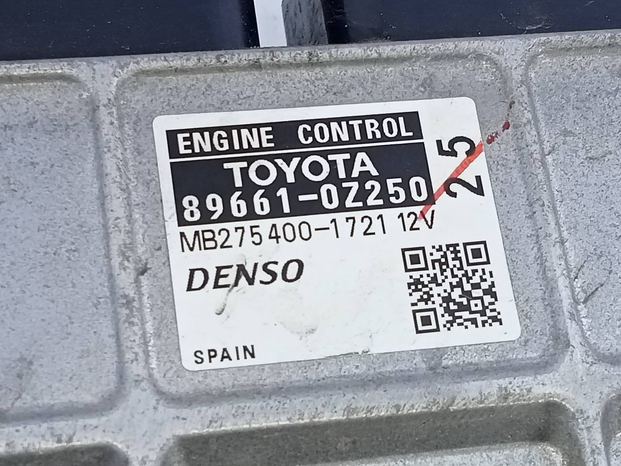 CENTRALITA MOTOR UCE TOYOTA AURIS 896610Z250 / E3-B2-19-1 / MB2754001721 896610Z250E3B2191MB2754001721 - Vista 3