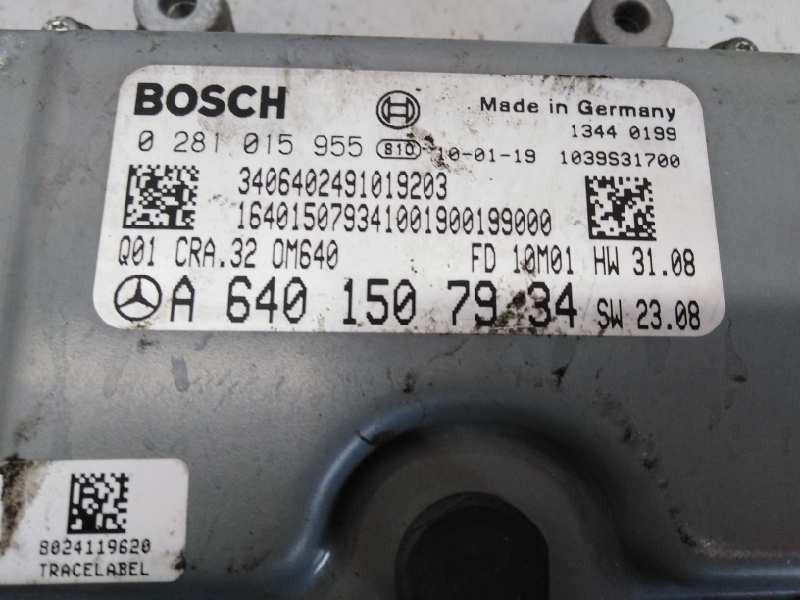 CENTRALITA MOTOR UCE MERCEDES-BENZ CLASE B (W245) A6401507934 / E3-A1-3-4 / 0281015955 A6401507934E3A1340281015955 - Vista 2