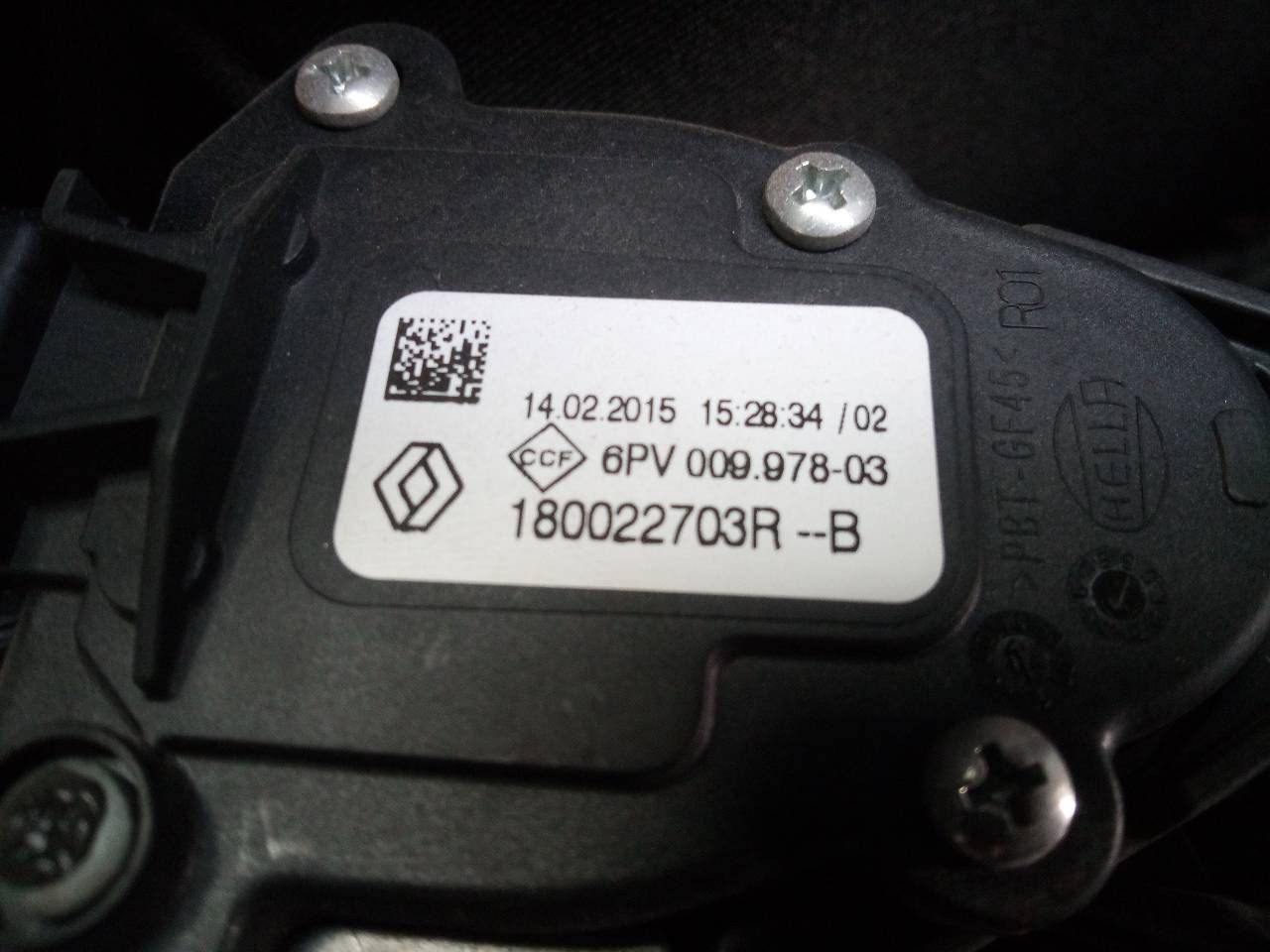 PEDAL ACELERADOR DACIA SANDERO 180022703R / 6PV00997803 180022703R6PV00997803 - Vista 2