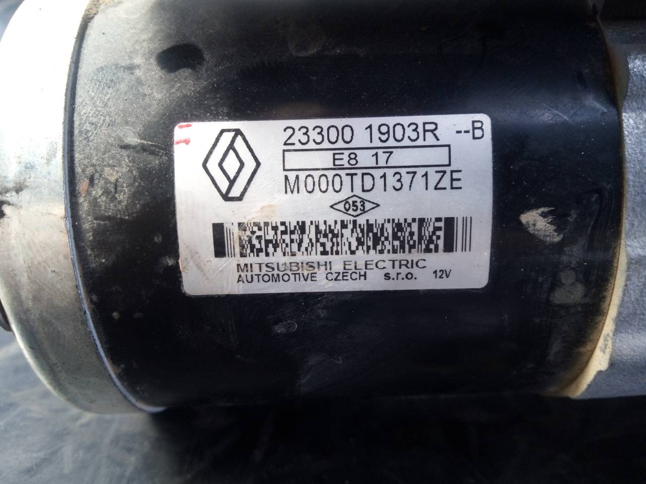 MOTOR ARRANQUE DACIA DOKKER 233001903R / P3-B8-12-2 233001903RP3B8122 - Vista 2