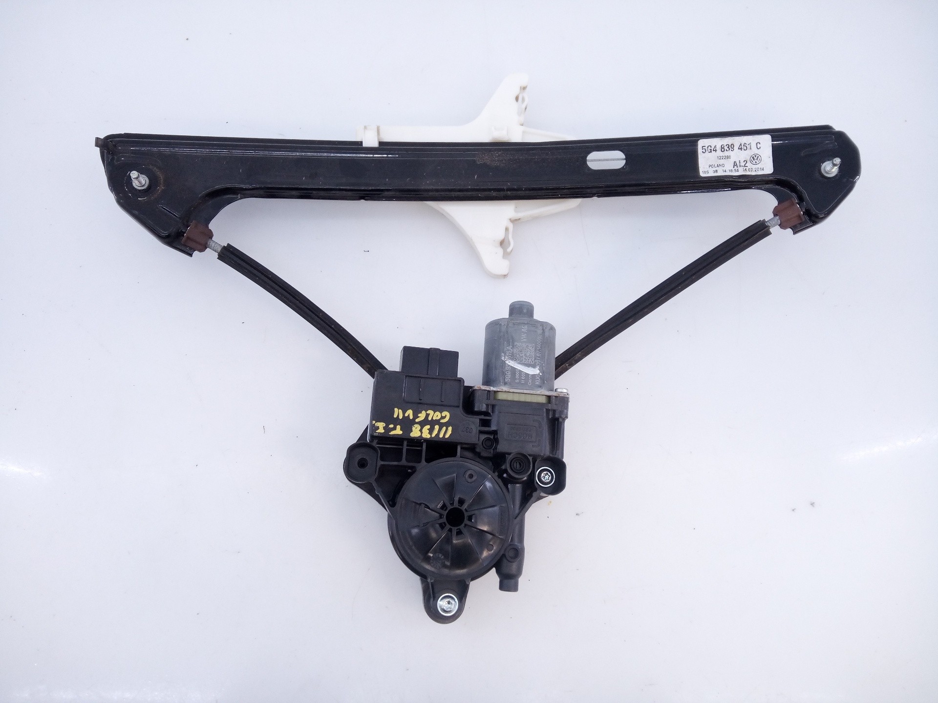 ELEVALUNAS TRASERO IZQUIERDO VOLKSWAGEN GOLF VII LIM. (5G1) 5Q0959811A / E1-A5-43-2 5Q0959811AE1A5432
