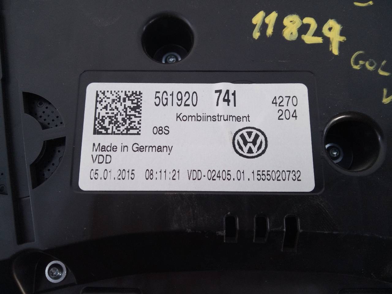 CUADRO INSTRUMENTOS VOLKSWAGEN GOLF VII LIM. 5G1920741 / E2-A1-14-1 5G1920741E2A1141 - Vista 3