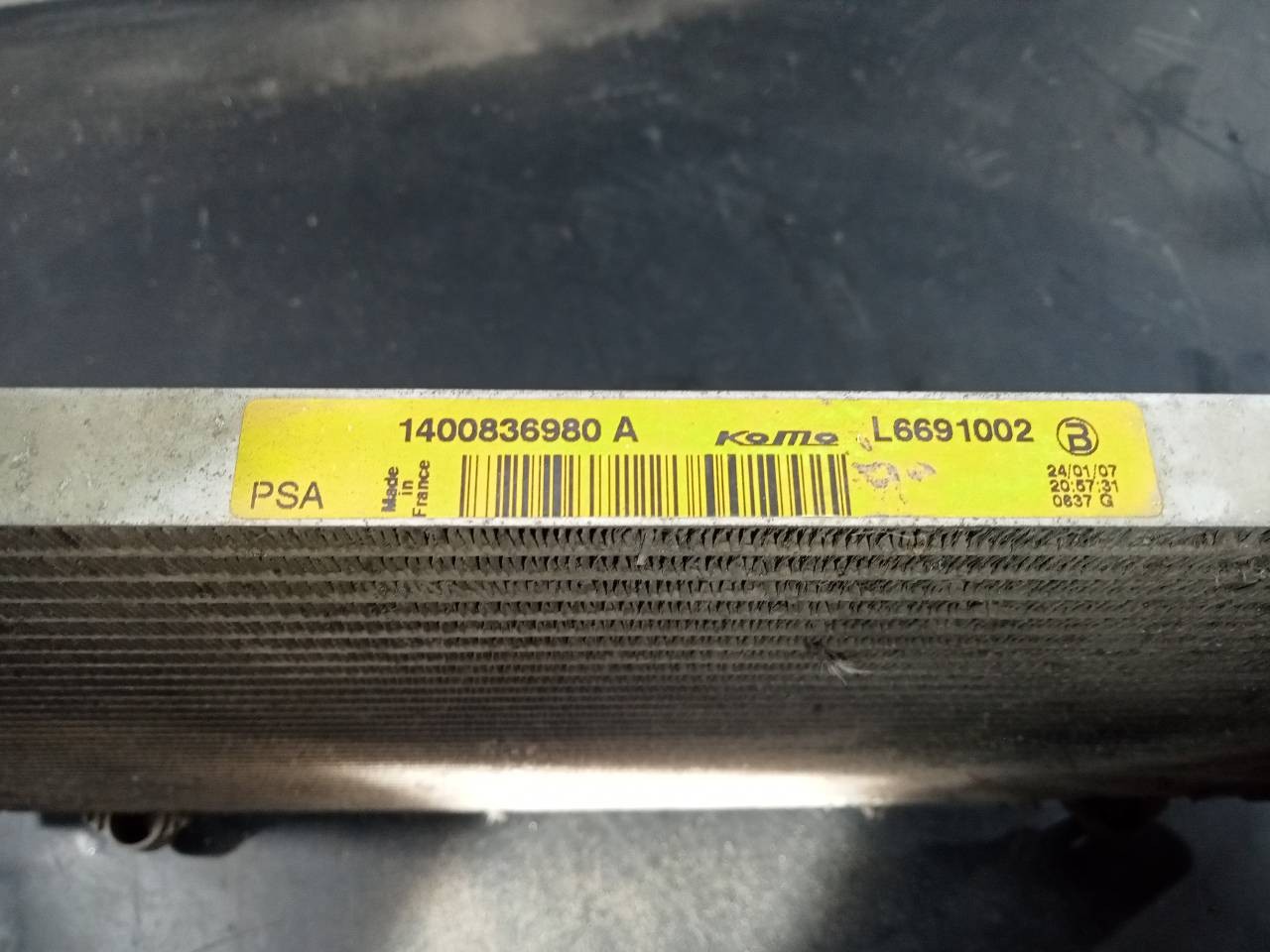 CONDENSADOR / RADIADOR AIRE ACONDICIONADO PEUGEOT EXPERT KASTEN 1400836980A / P2-A4-8 / L6691002 1400836980AP2A48L6691002 - Vista 2
