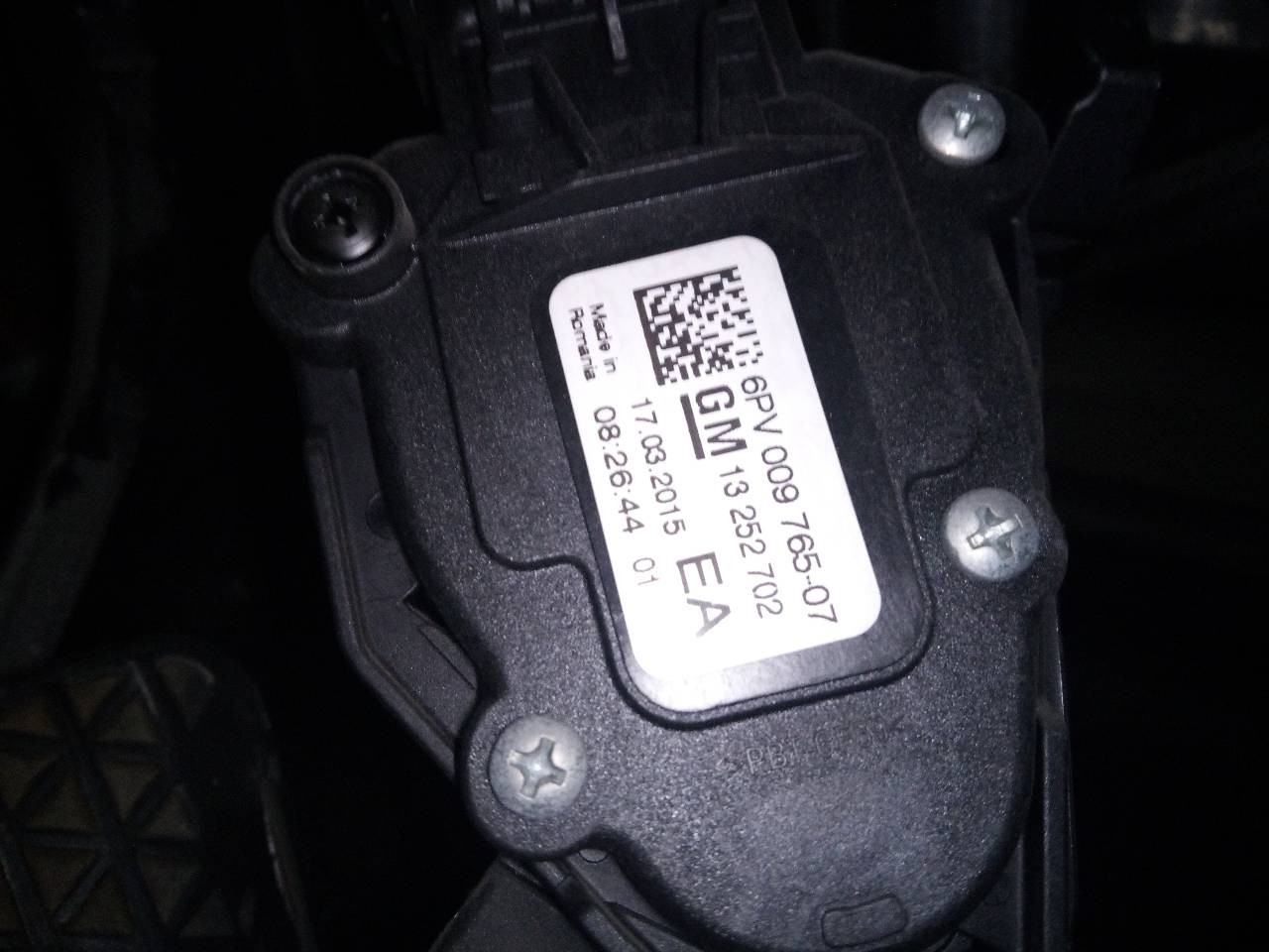PEDAL ACELERADOR OPEL ASTRA J LIM. 13252702 / 6PV00976507 132527026PV00976507