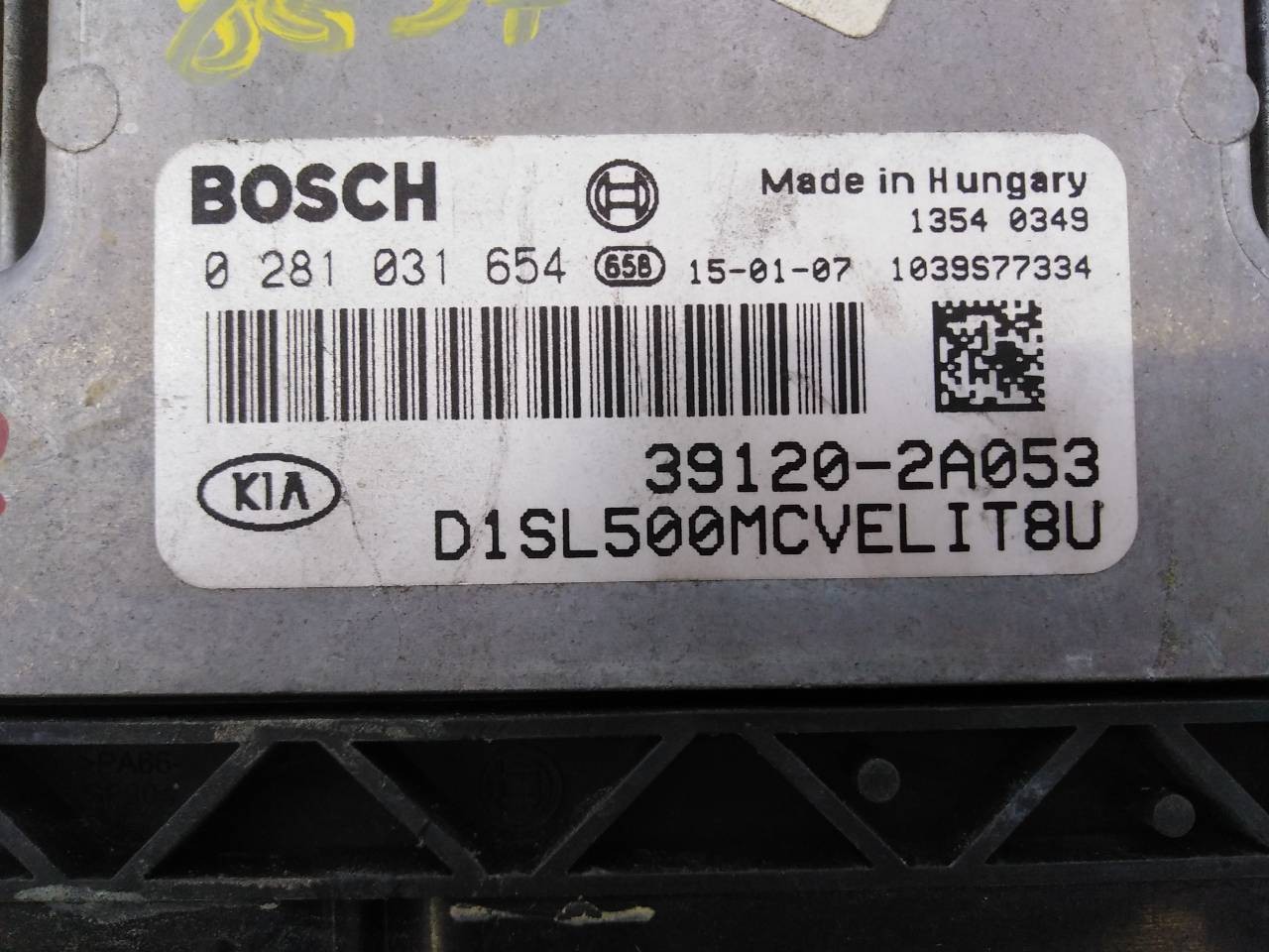 CENTRALITA MOTOR UCE KIA SPORTAGE 391202A053 / E3-A3-30-2 / 0281031654 391202A053E3A33020281031654 - Vista 2